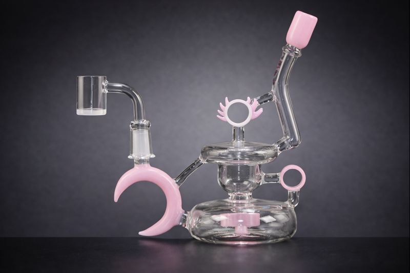 Pink Scented Glass Dab Rig